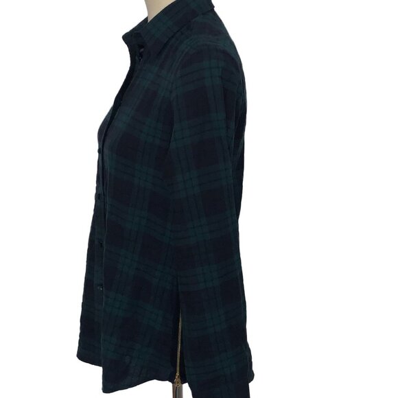 Harvey Faircloth Flannel Size Zip Button Down - Picture 8 of 12